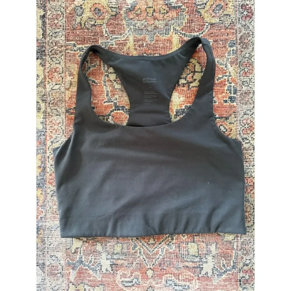 Girlfriend Collective Paloma Sports Top (Medium) and 7/8 High Waist Leggings (Sm